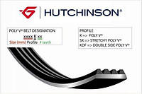 Ремень приводной HUTCHINSON 2200 K 6 Mitsubishi ASX, Outlander 1609956980, 1340A150