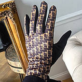 Жіночі рукавички з елегантним принтом, елегантні, теплі, з флісовою підкладкою Rek143Wz1
