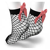 Шкарпетки в сітку з бантом рожеві Skar01R