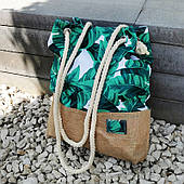 Плетена пляжна сумка Leaves PL151