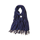 Шарф із бахромою, шарф, темно-синій Sza40Gran