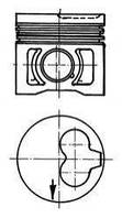 Поршня KOLBENSCHMIDT 91386610 Volkswagen Golf, Transporter, Passat, Caddy, Polo, Vento; Skoda Felicia; Seat