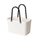 Літня сумка-кошик для покупок біла Orm03B