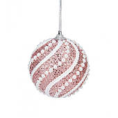 Різдвяна прикраса з рожевими перлами, 1 шт., KSN150