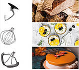 Планетарний міксер (тістоміс) для дому настільний 1300 Вт HEINRICH'S Тістомісильні машини, фото 9