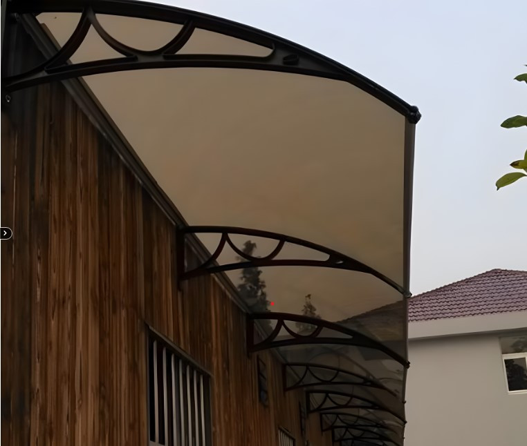 Навіс з поликорбаната. Козирок з сотового полікарбонату 150х100см. Доставка., фото 1