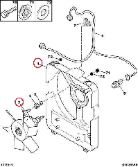 Вентилятор радіатора Fiat Ducato 230, Peugeot Boxer, Citroen Jumper (1994-2002), 1347951080, 1323254080, GP, Італія