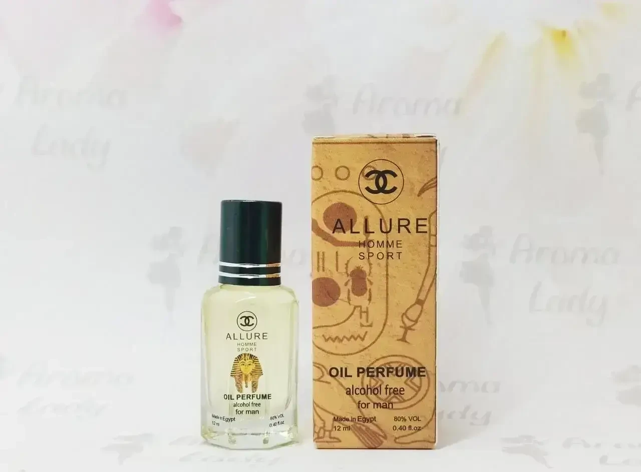 Оригинальные масляные духи мужские Chanel  Allure homme Sport (Шанель Алюр Хоум Спорт) 12 мл, фото 1