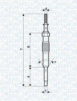 Свечи MAGNETI MARELLI 062900034304 KIA Sportage, Ceed, Cerato, Magentis, Pro Ceed, Carens, Carnival; Hyundai