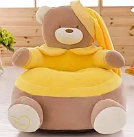 Кресло детское мягкое Кресло-игрушка Мишка в желтом