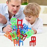 Настольная игра Стулья балансиры игра для детей и взрослых Башня из стульев сборка конструкций