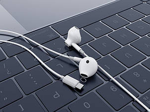 Навушники Celebrat D13 Type-C white, фото 2