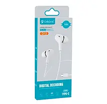 Навушники Celebrat D13 Type-C white, фото 4
