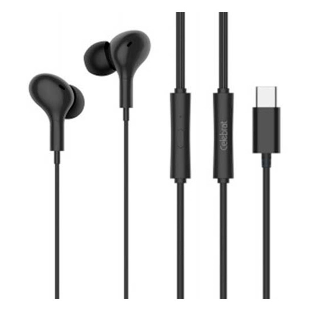 HF Celebrat D13 Type-C Black+ мікрофон