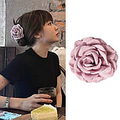 Шпилька для волосся з великою пряжкою XL, рожева троянда, 9 см Sp288R