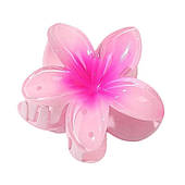 Шпилька для волосся з пряжкою XL Flower Pink Ombre 7,5X8 см Sp286
