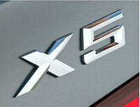 Шильдик эмблема багажника X5 BMW БМВ Е53 Е70 F15 цвет хром