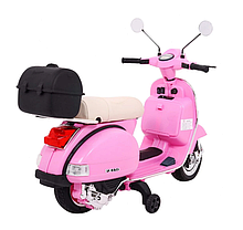 Дитячий електромотоцикл скутер Vespa, фото 4