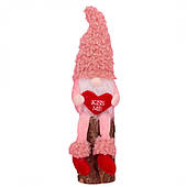 Гном на День Святого Валентина Ведмедик Рожевий Ksn63