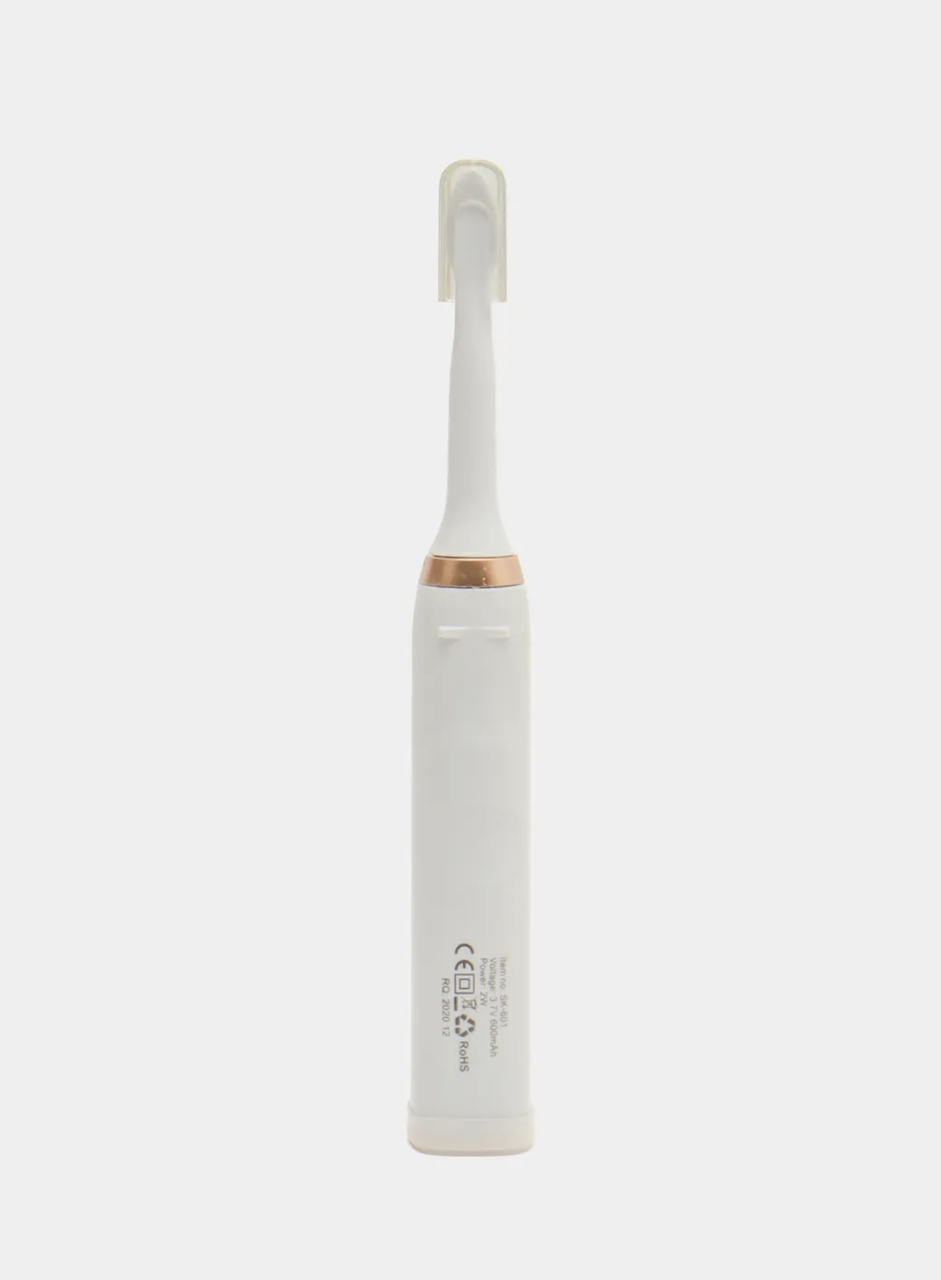 Электрическая зубная щетка белая Shuke Взрослая электрическая щетка 4 насадки Ультра звуковая зубная щетка glb - фото 9 - id-p2208043343