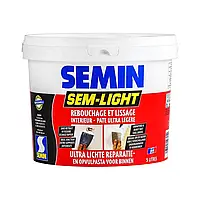 Надлегка безусадна шпаклівка для ремонту та закладення Semin Sem Light, 1 л