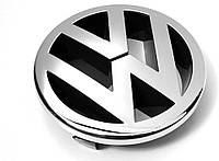 Эмблема перед, отметка радиаторной решетки VW Volkswagen 125 мм GOLF 5, Polo, Touran, CADDY, EOS Хром