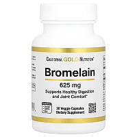 California Gold Nutrition Bromelain 620 mg 30 капсул EXP