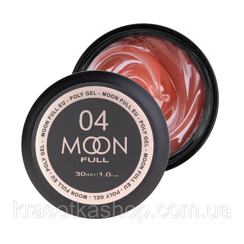 Полігель для нарощування Moon Full Poly Gel №04 натуральний, 30 мл, фото 1
