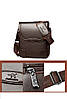 Чоловіча сумка шкіряна через плече Columbia Kangaroo коричнева, фото 8
