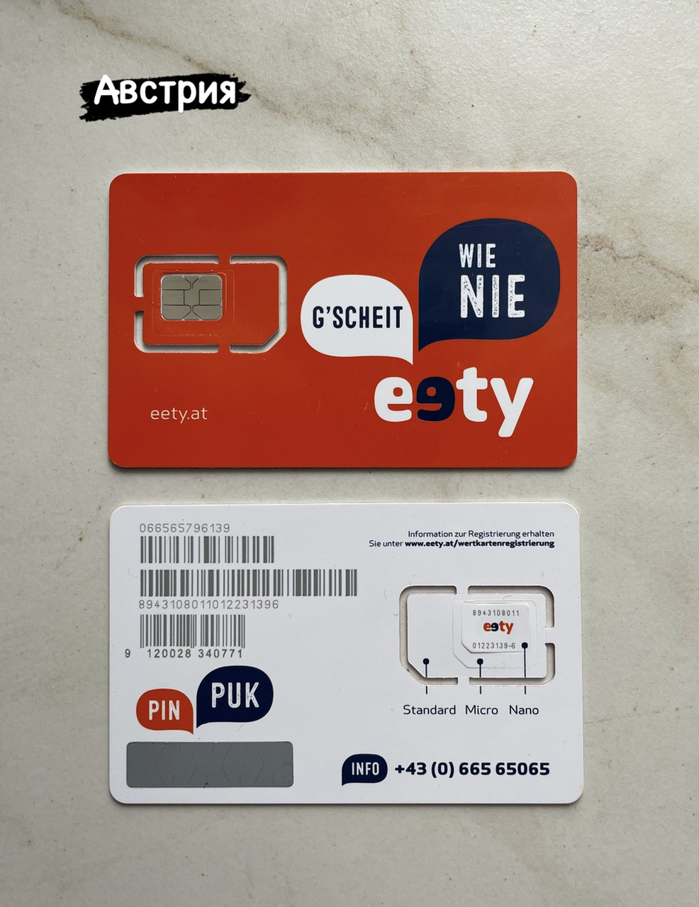🇦🇹 Сім карти Австрії eety, фото 1