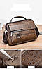 Чоловіча сумка шкіряна YuesKangaroo коричнева, фото 3