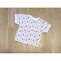 Кофта сорочечка футболка на дівчинку немовля р.62 - 0-3 місяці, 88701, метелики