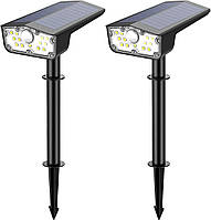 Сонячні ліхтарі для зовнішнього використання з датчиком руху прожектор 2-в-1 650LM IP65 6500 K