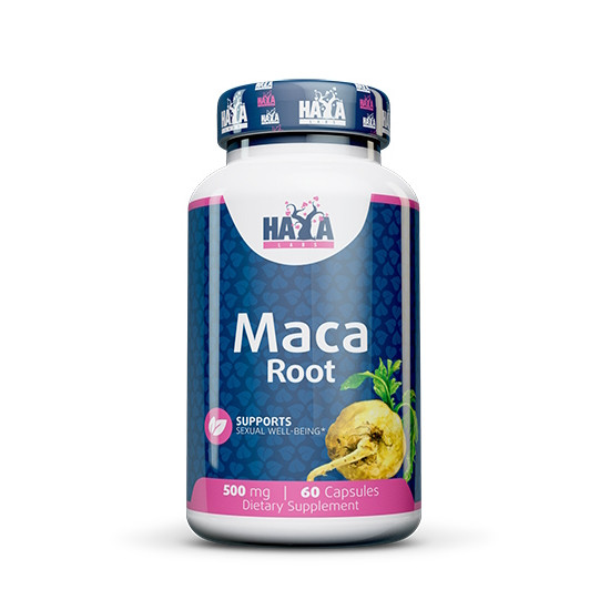 Натуральна добавка Haya Labs Maca Root 500 mg, 60 капсул EXP