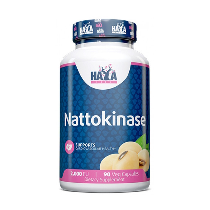 Натуральна добавка Haya Labs Nattokinase 2000 FU, 90 вегакапсул EXP