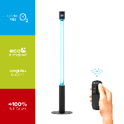 Бактерицидний опромінювач BactoSfera 360° 25 ECO +100% RC-TIMER Black