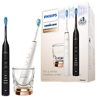 Набір електричних зубних щіток Philips Sonicare 9000 HX9914/57 DiamondClean Smart White & Black