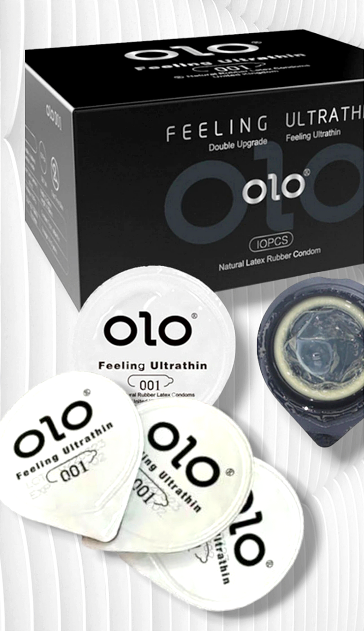Класичні презервативи латексні з водної гіалуронової мастилом OLO за 1 шт