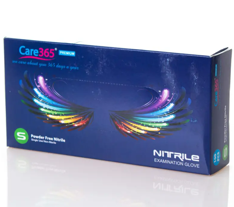 Рукавички нітрилові кобальт (Cobalt) (100 шт./уп.) Care365 S