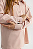 Класичний костюм для дівчинки брюки палаццо та сорочка (134-158см) | Костюмна тканина | Колір пудра, фото 8