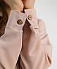 Класичний костюм для дівчинки брюки палаццо та сорочка (134-158см) | Костюмна тканина | Колір пудра, фото 7