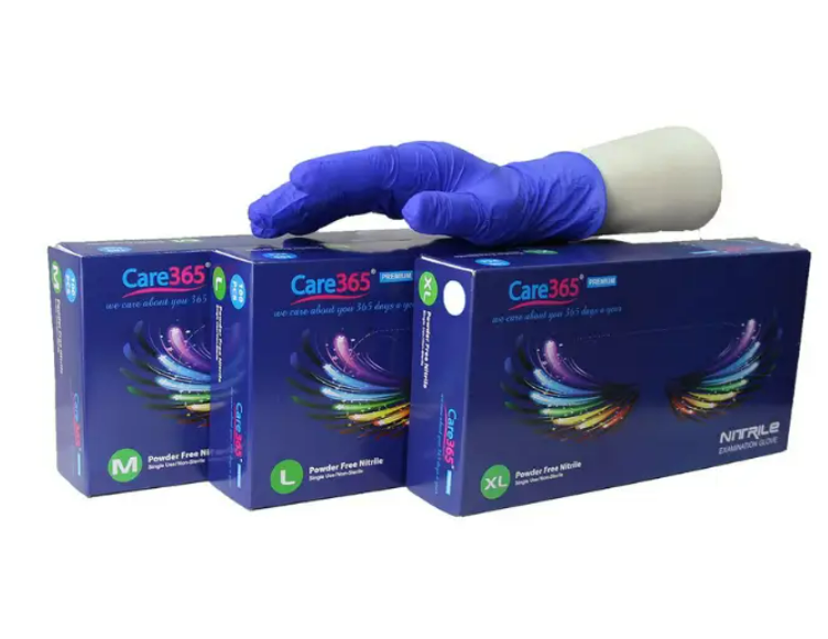 Рукавички нітрилові кобальт (Cobalt) (100 шт./уп.) Care365 XL