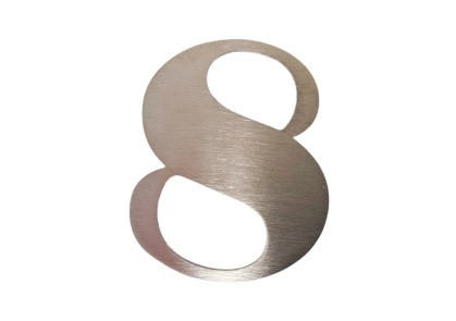 Цифра 8 нержавіюча сталь 65 мм, фото 1