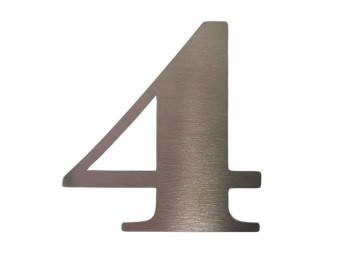 Цифра 4 нержавіюча сталь 65 мм
