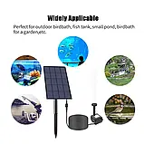 Фонтан із виносної сонячної батареї на ніжці, 1.2 Вт, фото 2