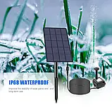 Фонтан із виносної сонячної батареї на ніжці, 1.2 Вт, фото 8