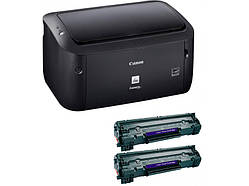 Принтер Canon I-Sensys LBP6030B + Kit 2 ecoink CRG-725 (8468B042)