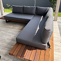 Кутовий диван на терасу вуличні меблі - Набір садових меблів