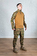 Форма штурмовая хищник саржа камуфлированная уставная боевая армейская костюм убакс штаны летний полевой всу