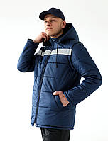 Куртка «Модельная утепленная» со съемными рукавами и капюшоном, ткань верха Ода